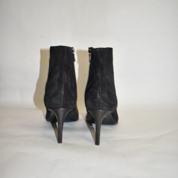 $550 RAG & BONE BEHA BOOTIES BLACK MIX LEATHER SUEDE POINTY HEEL 37  (DC9.5) - Picture 5 of 7